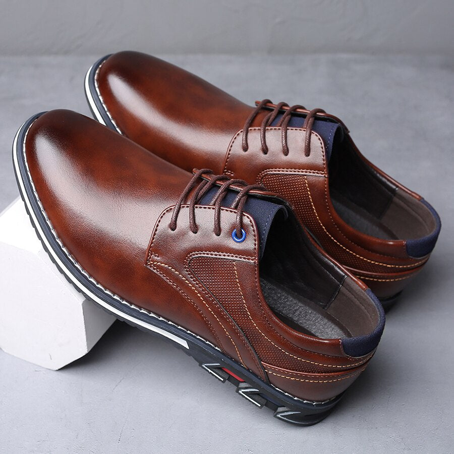 Herren Lederschuhe Klassisch Elegante Heidi Mode