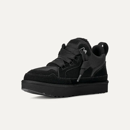 schwarze Winter-Sneaker mit Plateau und Innenfutter für Damen, alternative zu ugg schuhen