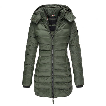Wasserabweisende Damen Steppjacke mit Kapuze
