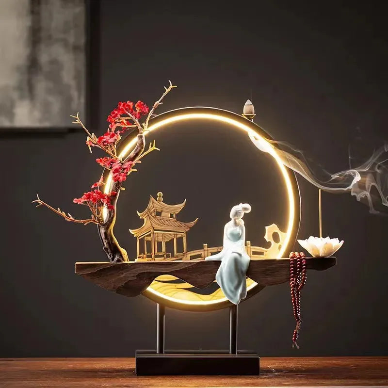Räuchergefäß Wasserfall Design für Zen Atmosphäre