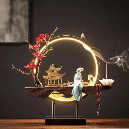 Räuchergefäß Wasserfall Design für Zen Atmosphäre