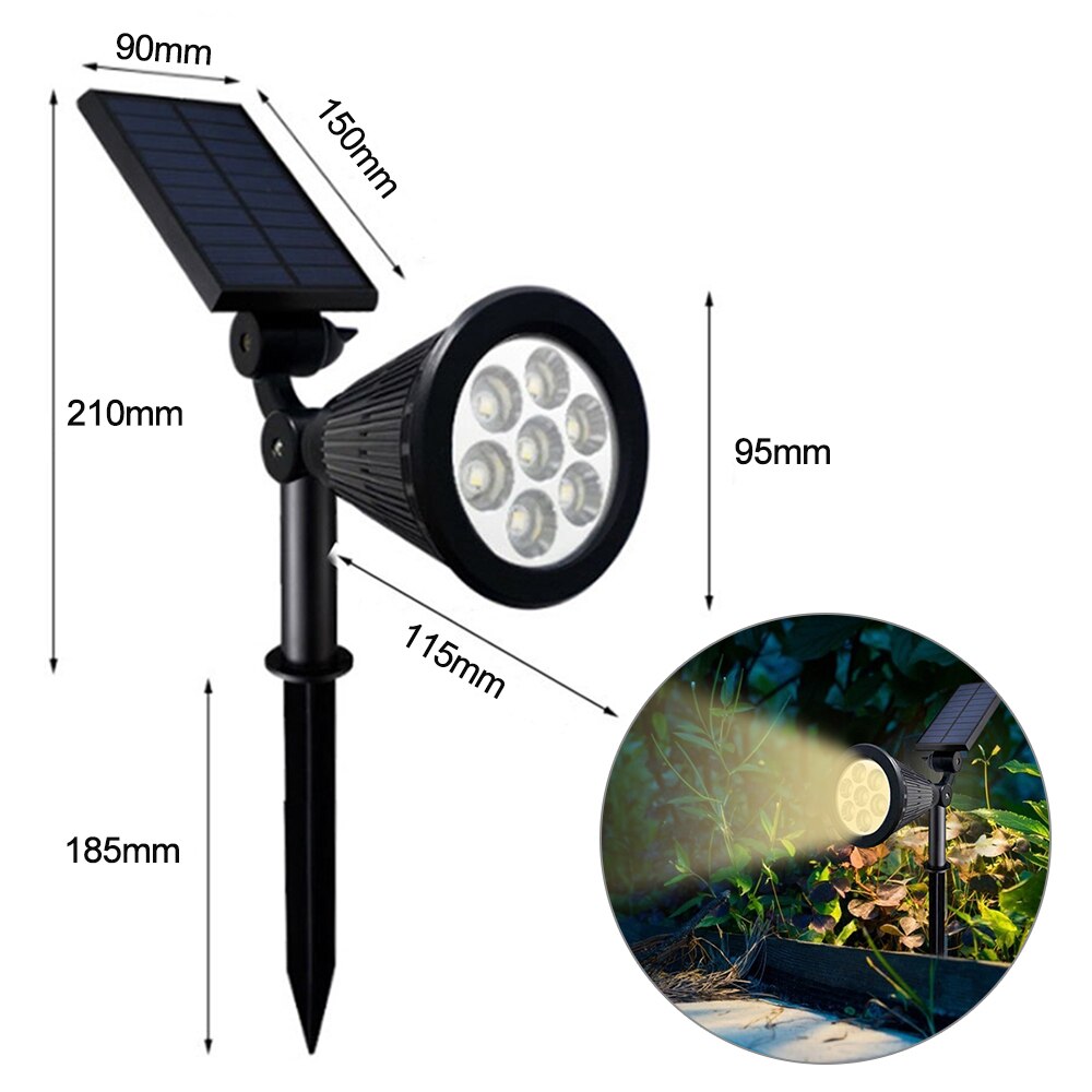 Solar Gartenstrahler Farbig Verstellbar Energieeffizient