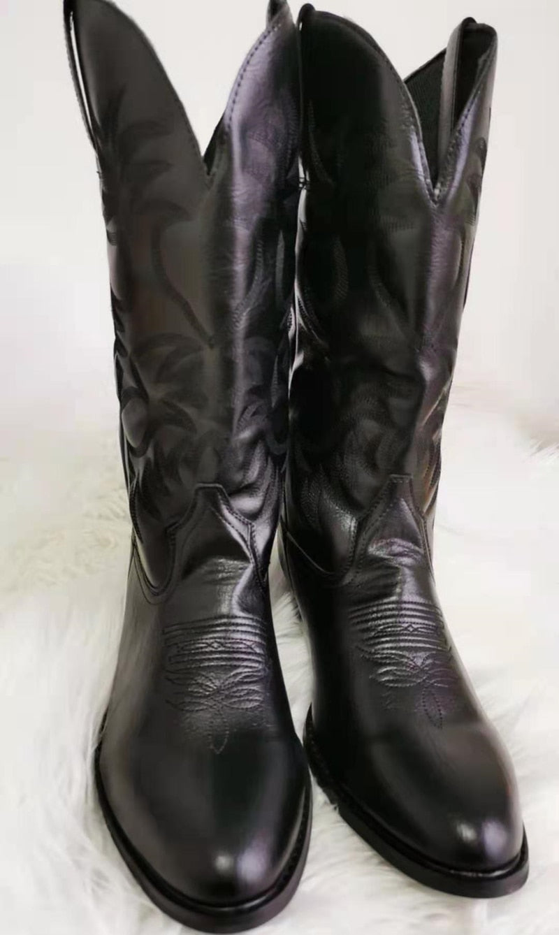 Stiefel Mid-Calf Damen Schuhe Berlin Stil