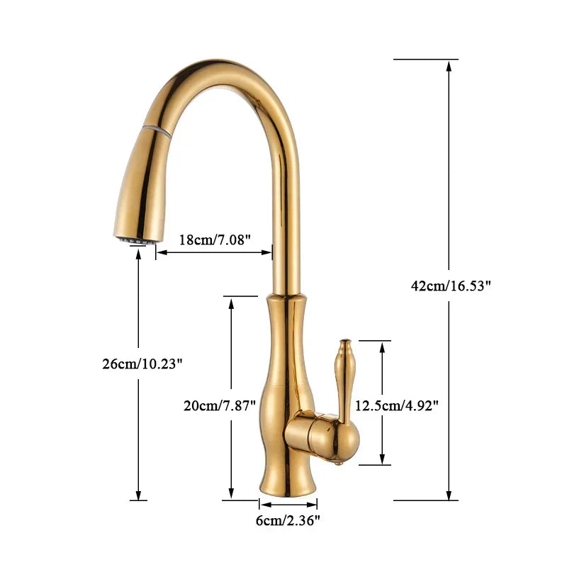 Luxus Küchenarmatur Gold Modern Design