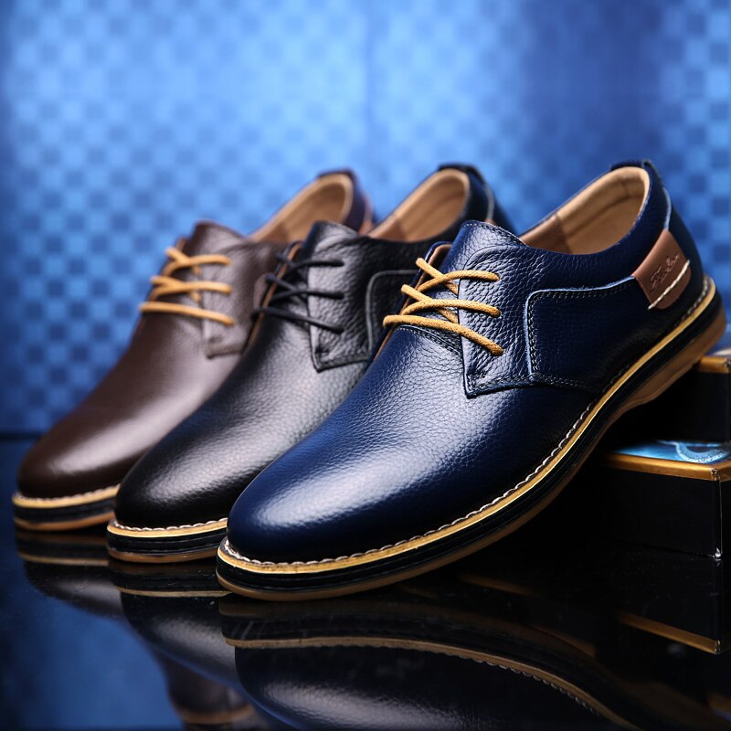 Lederschuhe Herren Oxford Schuhe Elegante Qualität