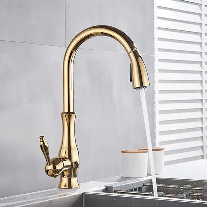 Luxus Küchenarmatur Gold Modern Design