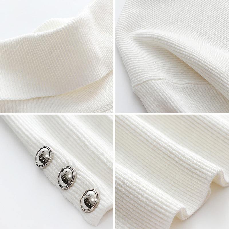 Damen Rollkragenpullover Modern Glamour