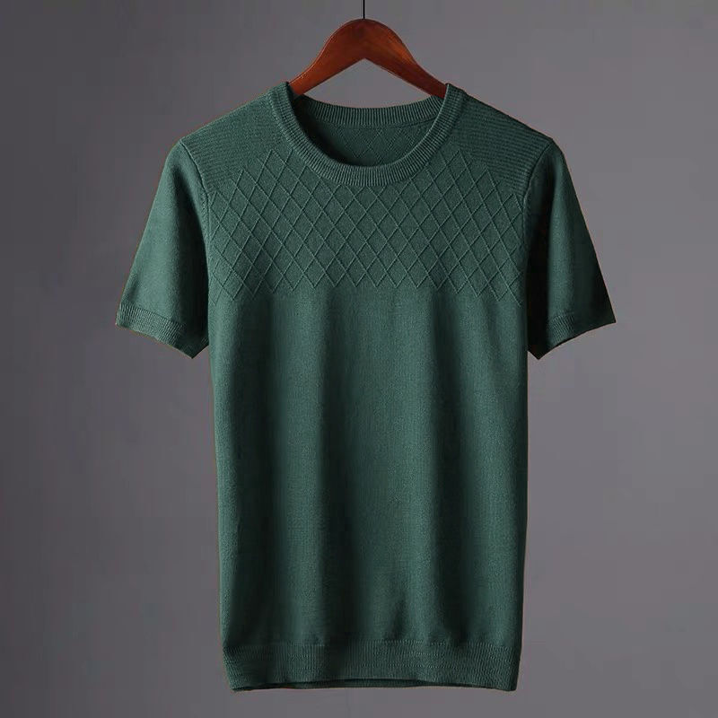 Herren-Shirt Atmungsaktiv Weich Rundhals Leicht