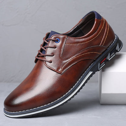 Herren Lederschuhe Klassisch Elegante Heidi Mode