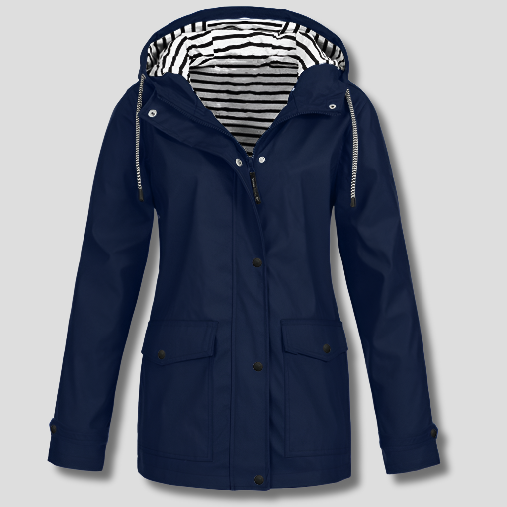Wasserdichte Damenjacke Winddichte Kapuzenjacke Outdoor
