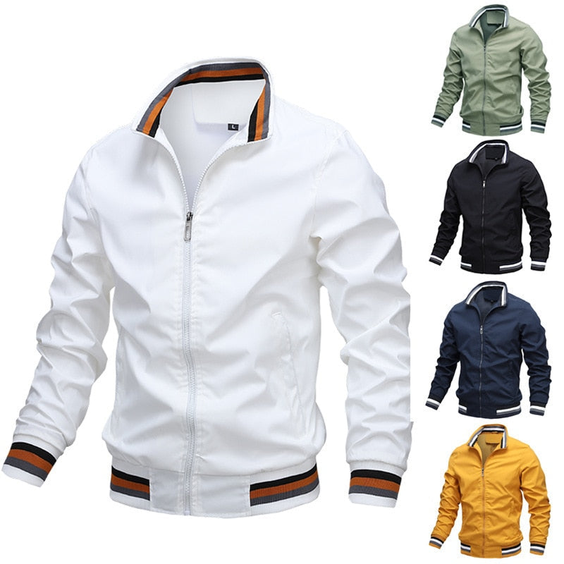 Herren Übergangsjacke Modern Elegant Alltag