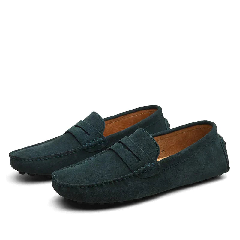 Italienische Slipper Wildleder Bequem Elegant