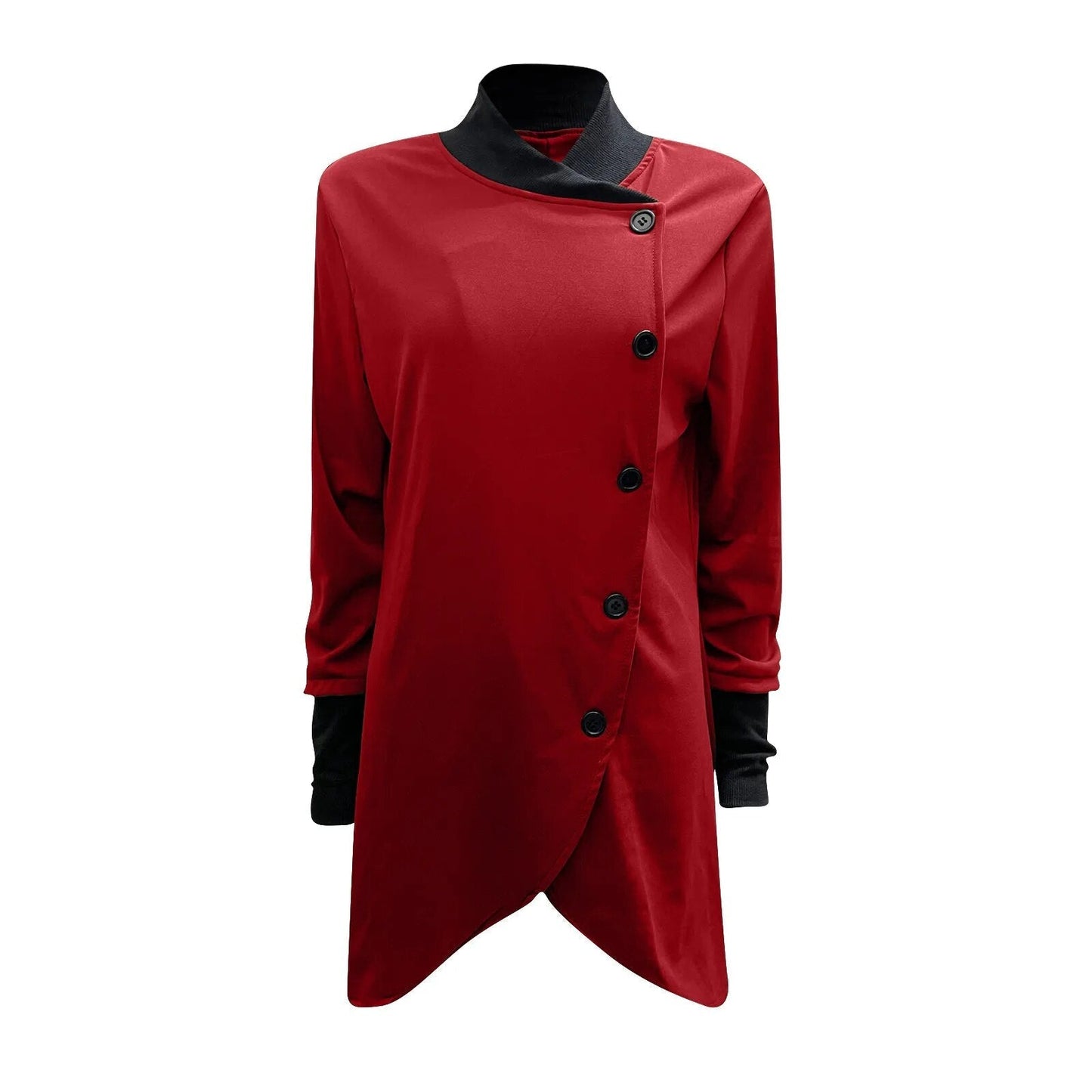 Stylische Knopfjacke Damen Winter