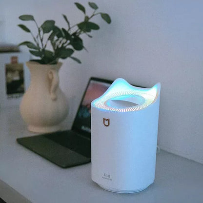 Luftbefeuchter LED Nebel Diffusor Weiß Modern