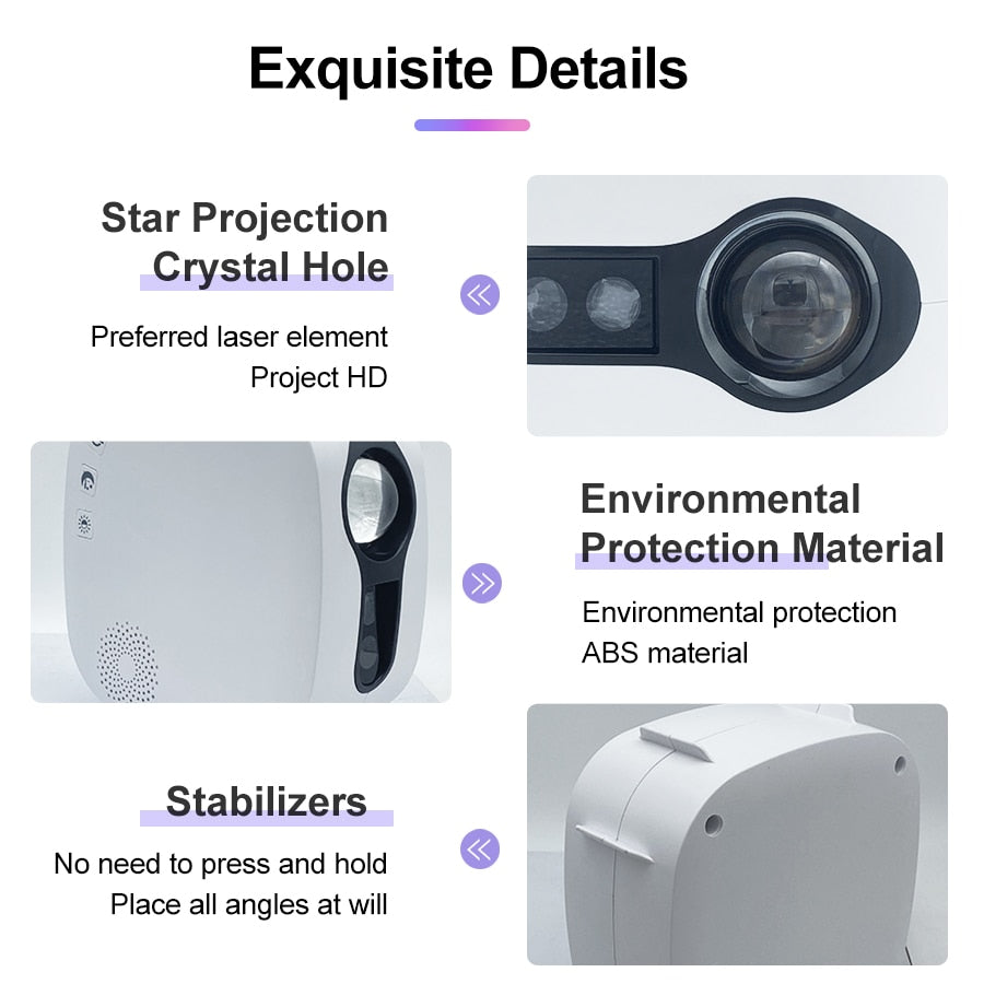 Sternenprojektor Galaxy Glow Rotierend Farbig