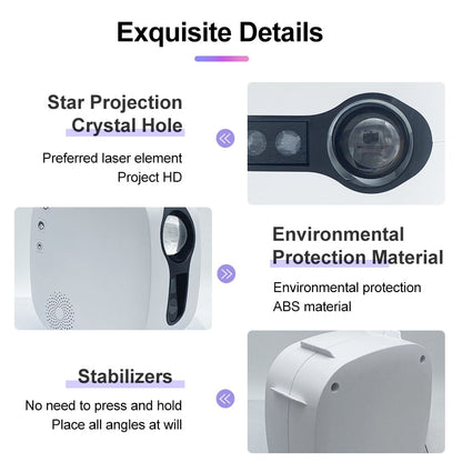 Sternenprojektor Galaxy Glow Rotierend Farbig