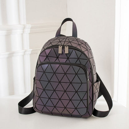 Regenbogen Rucksack Glitzernd Holografisch Leuchtend