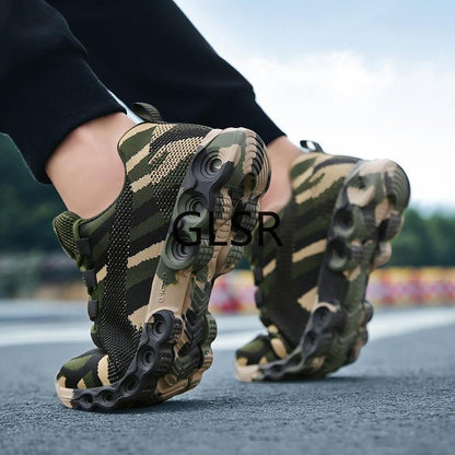 Sneakers Atmungsaktiv Tarnmuster Sportlich