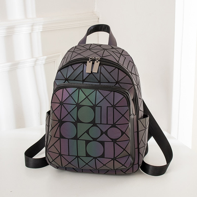 Regenbogen Rucksack Glitzernd Holografisch Leuchtend - BerlinGlamour