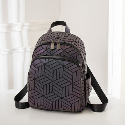 Regenbogen Rucksack Glitzernd Holografisch Leuchtend