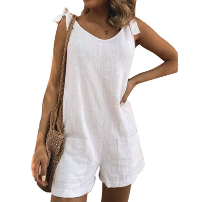 Damen Overall Elegant mit Schnitten für Alltag