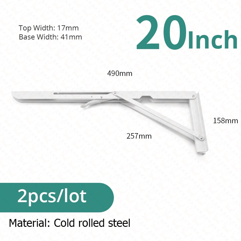 Edelstahl Regalhalter Klappbar Schwerlast 2er Set