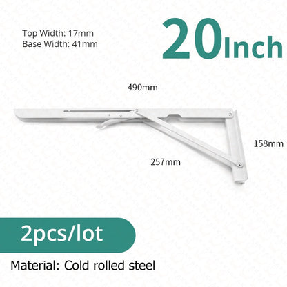 Edelstahl Regalhalter Klappbar Schwerlast 2er Set
