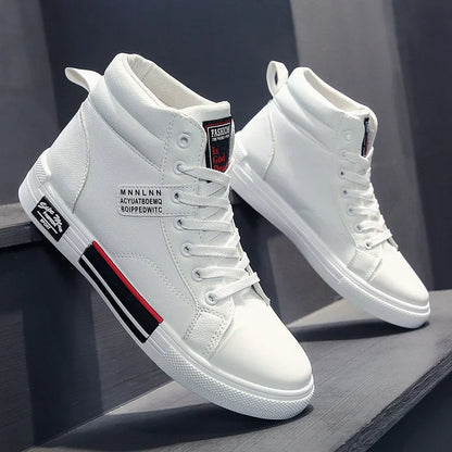Herren Sneaker High Top Mode Schuhe Schwarz