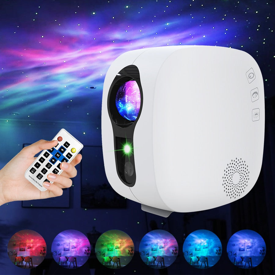 Sternenprojektor Galaxy Glow Rotierend Farbig