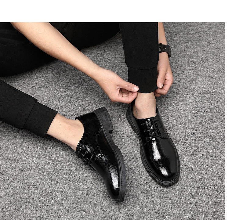 Herrenschuh Elegant Schwarz Lederschuh