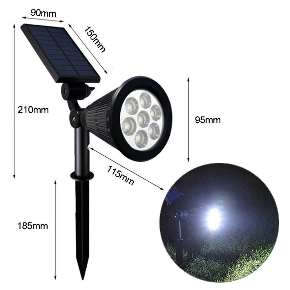 Solar Gartenstrahler Farbig Verstellbar Energieeffizient