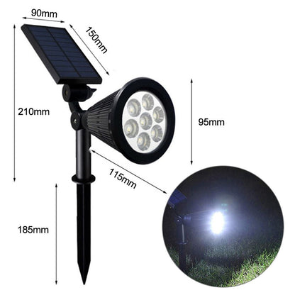 Solar Gartenstrahler Farbig Verstellbar Energieeffizient