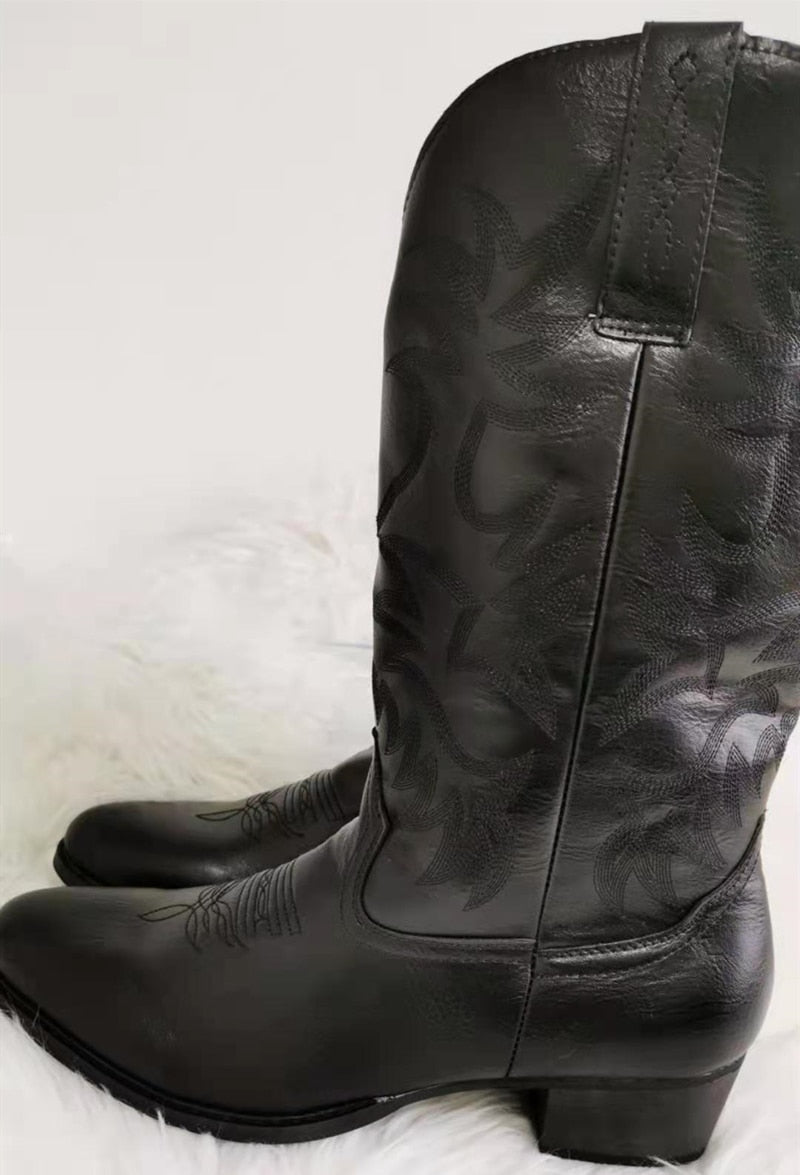 Stiefel Mid-Calf Damen Schuhe Berlin Stil