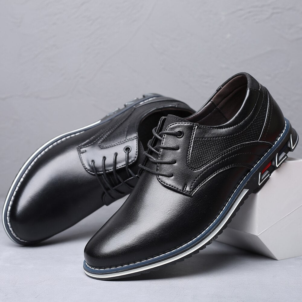 Herren Lederschuhe Klassisch Elegante Heidi Mode