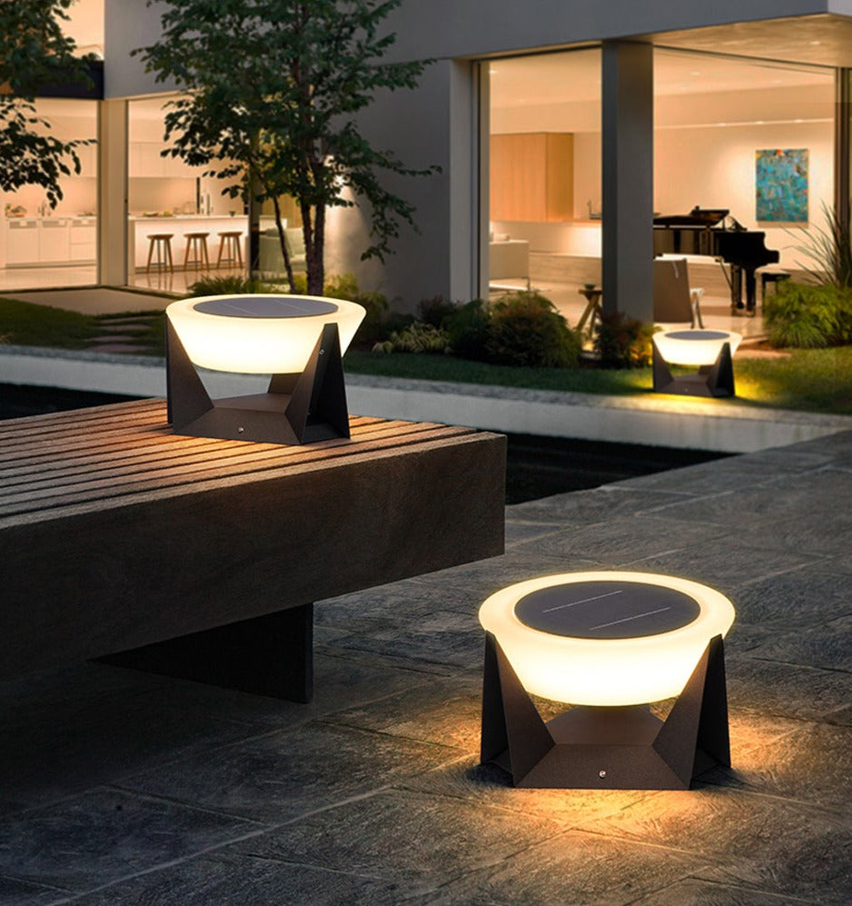 Solar LED Außenlampe Geometrisch Energiereich