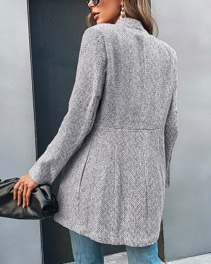 Lässiger Blazer Langärmlig Modern