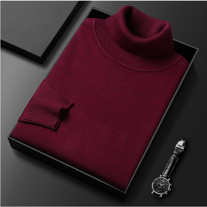 Herren Rollkragenpullover Lässig Frühjahr Bequem