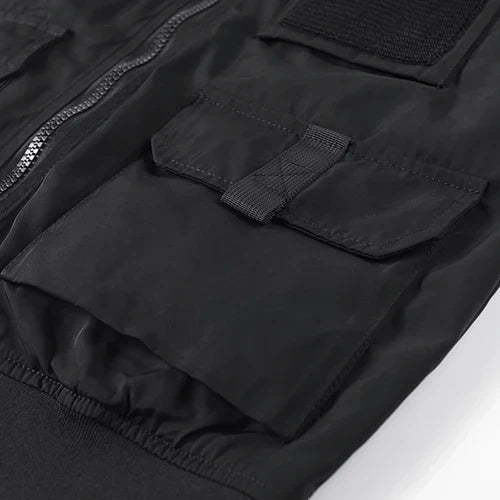 Herren Cargo Jacke Multifunktionell Mit Vielen Taschen