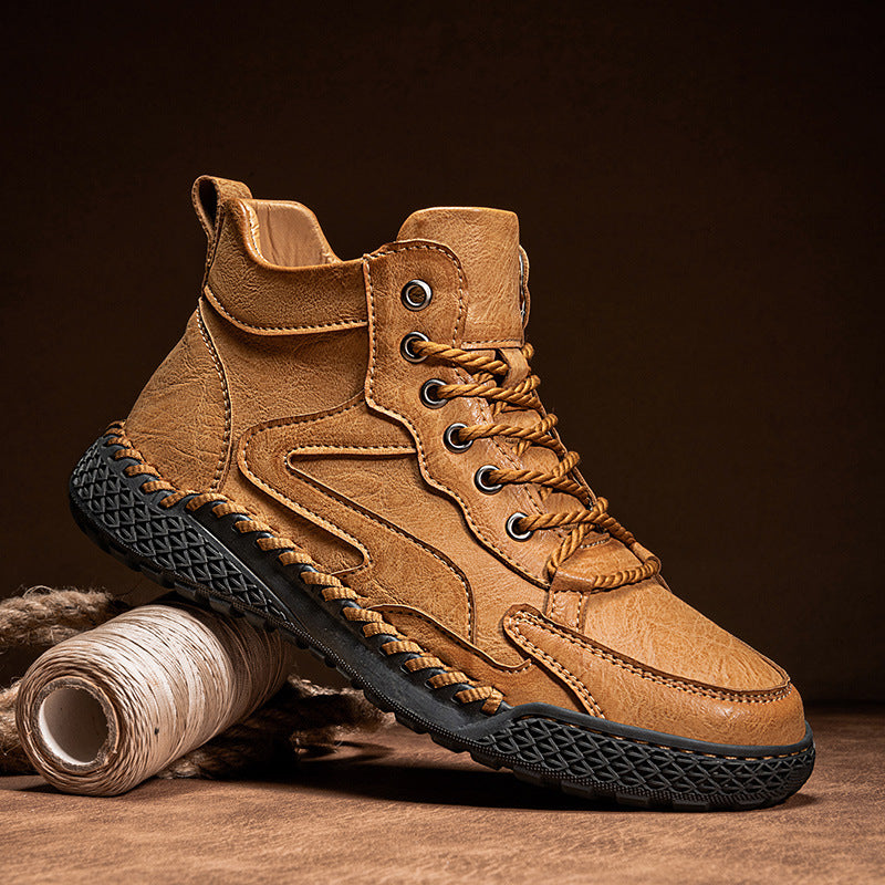 Leder Wanderstiefel Herren Robust Wasserfest