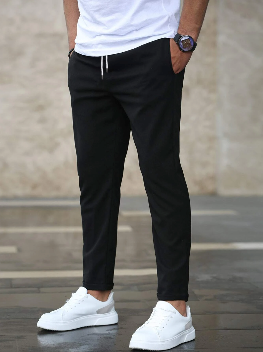 Joggerhose Slim Fit Stretch mit Tunnelzug