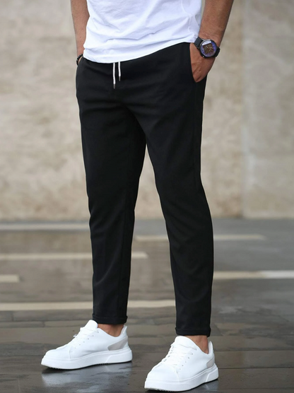 Joggerhose Slim Fit Stretch mit Tunnelzug