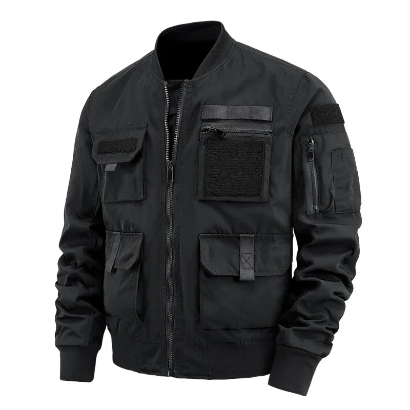 Herren Cargo Jacke Multifunktionell Mit Vielen Taschen - BerlinGlamour