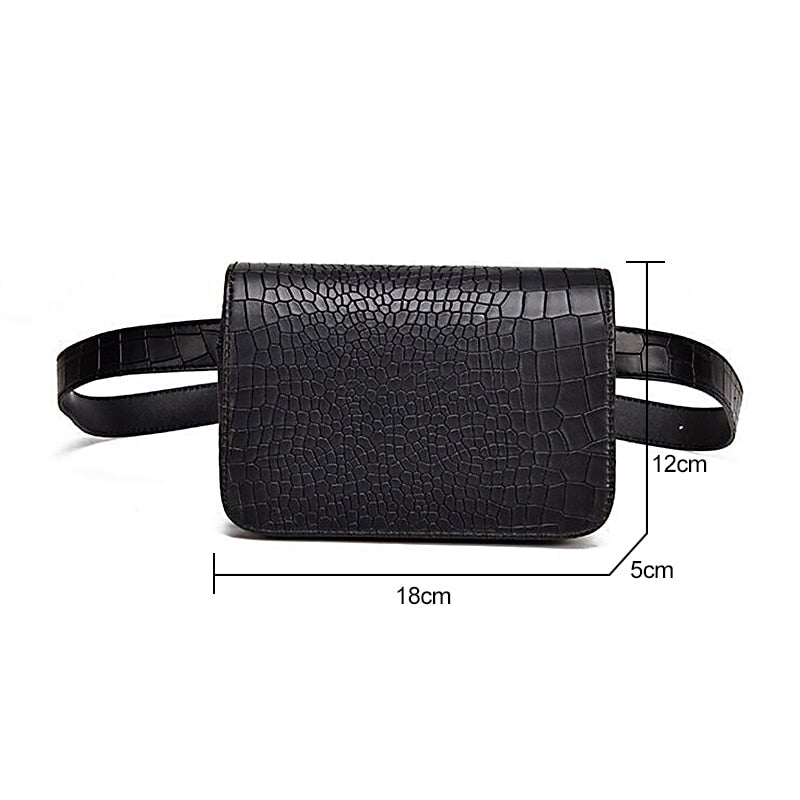 Lässige Alligator Bauchtasche Glamour Style
