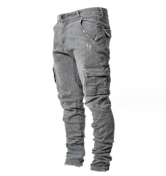 Herren Jeans Bequem Strapazierfähig Mit Seitentaschen