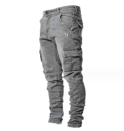 Herren Jeans Bequem Strapazierfähig Mit Seitentaschen
