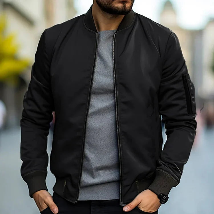 Herren Bomberjacke Leicht Modern Sportlich - BerlinGlamour