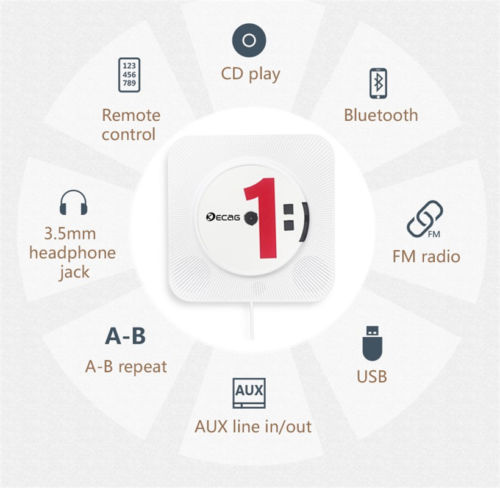 CD-Player Bluetooth Lautsprecher mit Soundverstärker