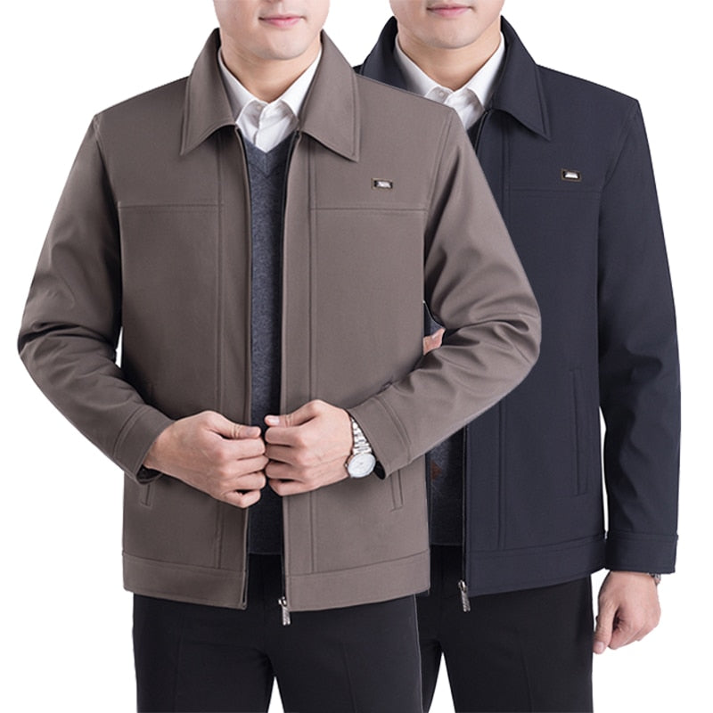 Herrenjacke Klassisch Reverskragen Elegante Slimfit - BerlinGlamour