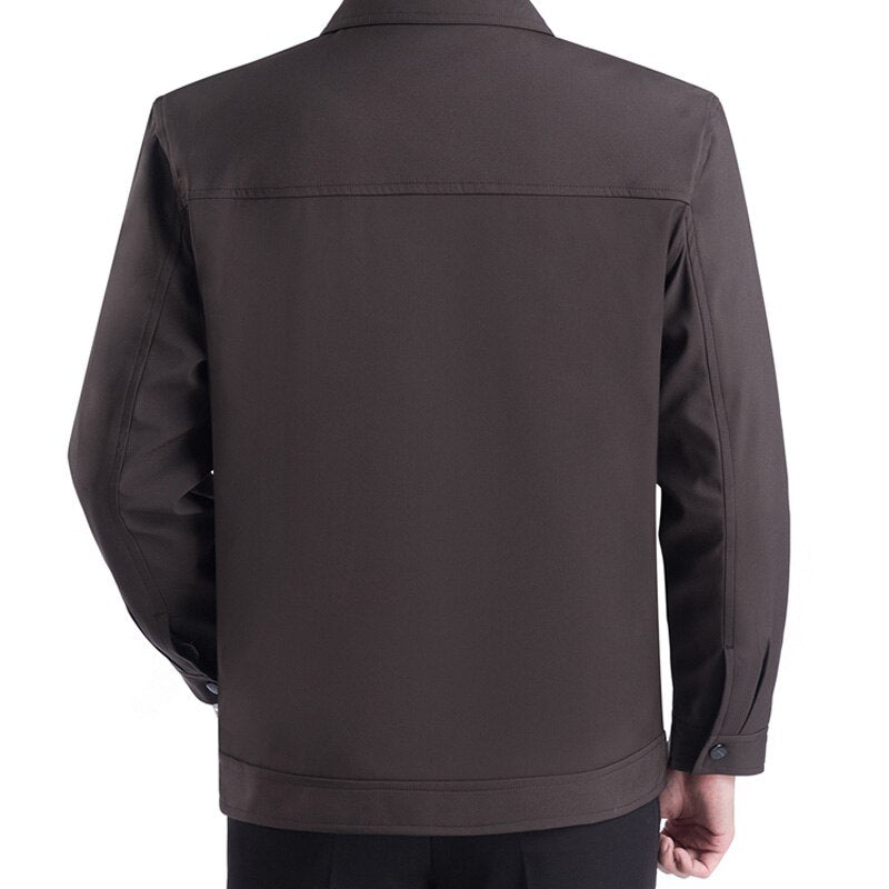 Herrenjacke Klassisch Reverskragen Elegante Slimfit