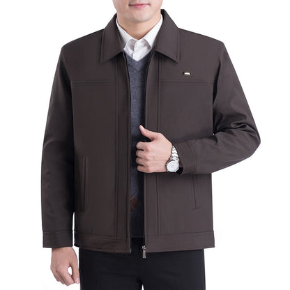 Herrenjacke Klassisch Reverskragen Elegante Slimfit